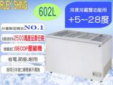 瑞興 6尺602L對拉式玻璃冷凍冰櫃RS-DF600